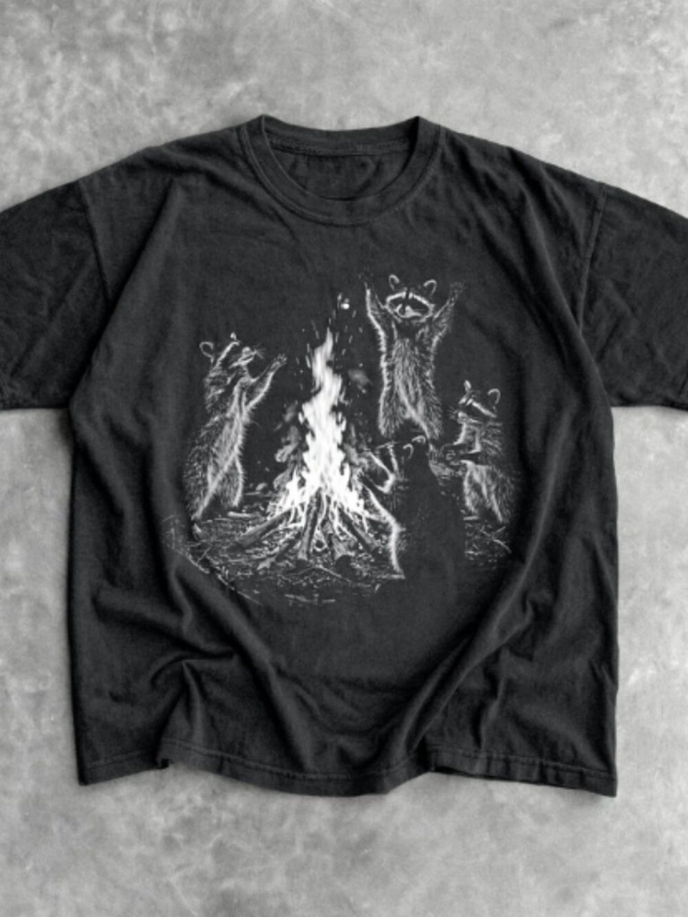 Raccoon Bonfire T-Shirt